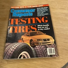 1993 FEBRUARY CONSUMER REPORTS MAGAZINE - TESTING TIRES COVER - O 14954