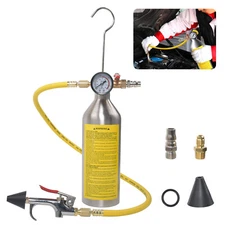 R134 R12 R22 R410 R404 A/C AC Air Conditioner System Flush Canister Gun Kit
