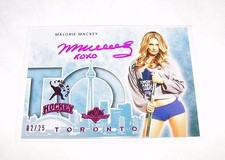 2014 Benchwarmer MALORIE MACKEY Hockey TORONTO EXPO Pink Foil Auto/25 DRACANO