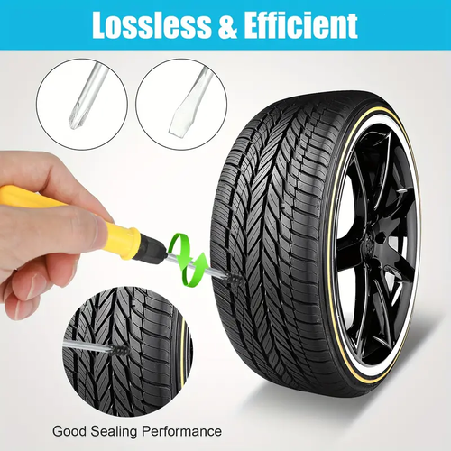 60PCS tire repair rubber nail spiral tire plug kit for quick tire repair kit - Picture 3 of 8