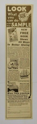 1932 Casco Waterproof Glue Advertisement The Casein Mfg. Co. New York, NY
