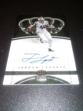 2017 Crown Royale Platinum Rookie Autograph #11 Jordan Leggett RC Jets