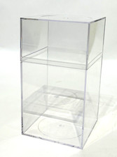 Acrylic Plastic Storage Display Case Holder Beanie Baby Etc 7 1/4  x4  x4  