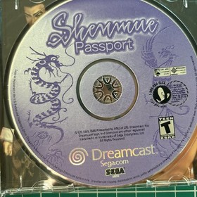 Shenmue (Dreamcast, 2000) w/ All Manuals + Passport Manual/ Disc