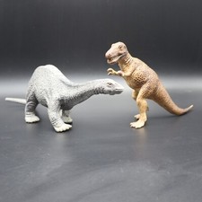 2 Schleich Dinosaurs Tyrannosaurus Rex T-Rex Apatosaurus Figures 2002 Germany