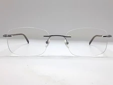 Naturally Rimless Frame NR-363 Women's Brown Rimless Oval 54-21-145 7/H5