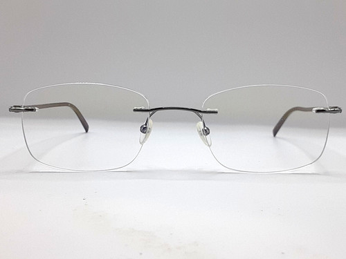 Naturally Rimless Frame NR-363 Women's Brown Rimless Oval 54-21-145 7/H5