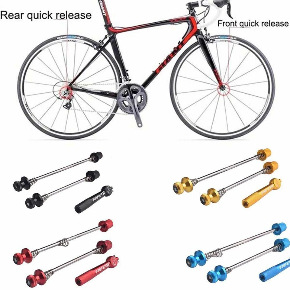 Quick Release MTB Wheel Skewers Locking Security Road Bike Anti Theft Skewer Set - Image 2 of 4