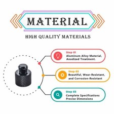 Adattatore Manfrotto 088LBP Da 1/4" A 3/8" - In Alluminio, Per Treppiedi E Fotocamere - Foto 7