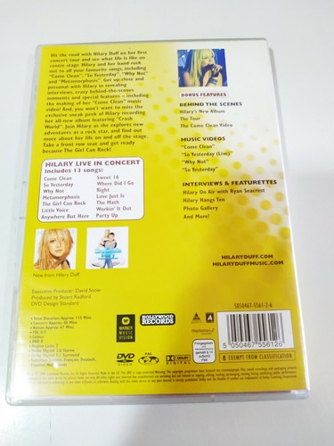 Hilary Duff The Concert The Girl Can Rock - DVD + Extras - Picture 2 of 5