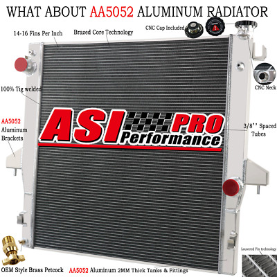2 Row Radiator fits 2003-2009 2008 Dodge Ram 2500 3500 5.9L 6.7L CUMMINS Diesel