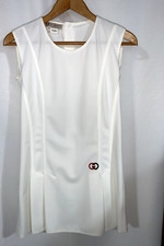 GUCCI White Golf or Tennis Dress Sleeveless Italian EU 40/ US 9 Made in Italy