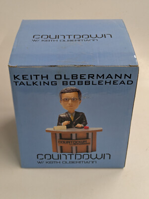 Vintage Keith Olbermann Talking Bobble Head MIB Works MSNBC