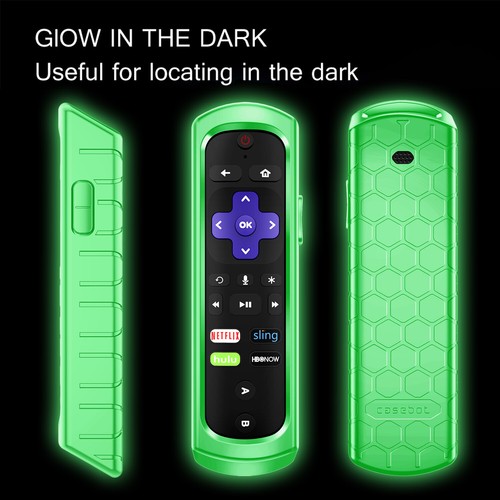 Silicone Case Anti Slip Shock Proof Cover For Roku Ultra / Roku 4 3 2 1 Remote - Picture 23 of 42