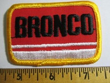 Bronco Vintage Patch Original NOS Embroidered Car Racing Ford