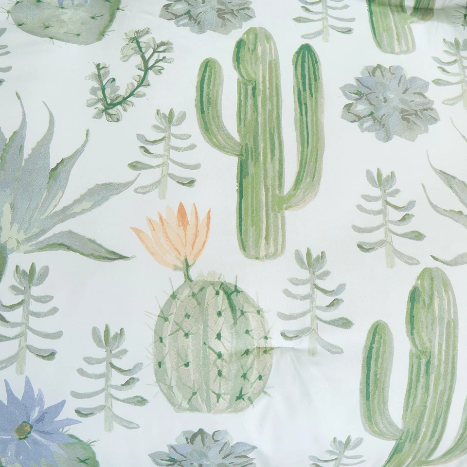 Chezmoi Collection Cereus Cactus Succulent Printed Microfiber Comforter Set - Image 4 of 4