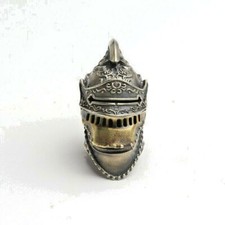 Knife Lanyard Bead White Brass Roman Knight Helmet Bead Paracord Knife Bead