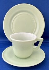 Vintage Hazel Atlas Pastel Color Childs Set - Cup, Saucer  Plate Pastel Green