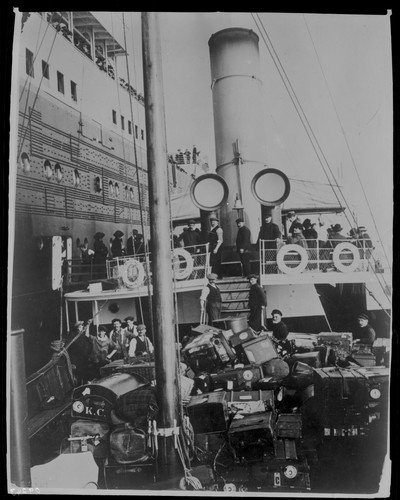 Negativo foto film bauli carico olimpico 1912 RMS Titanic o nave sorella #3 - Foto 2 di 3