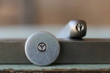 SUPPLY GUY 3mm Peace Sign Metal Punch Design Stamp SGCH-214