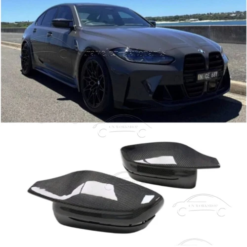 Real Carbon Fiber G8X Style Side Mirror Cover Cap For BMW 3 Series G20 2020-2023