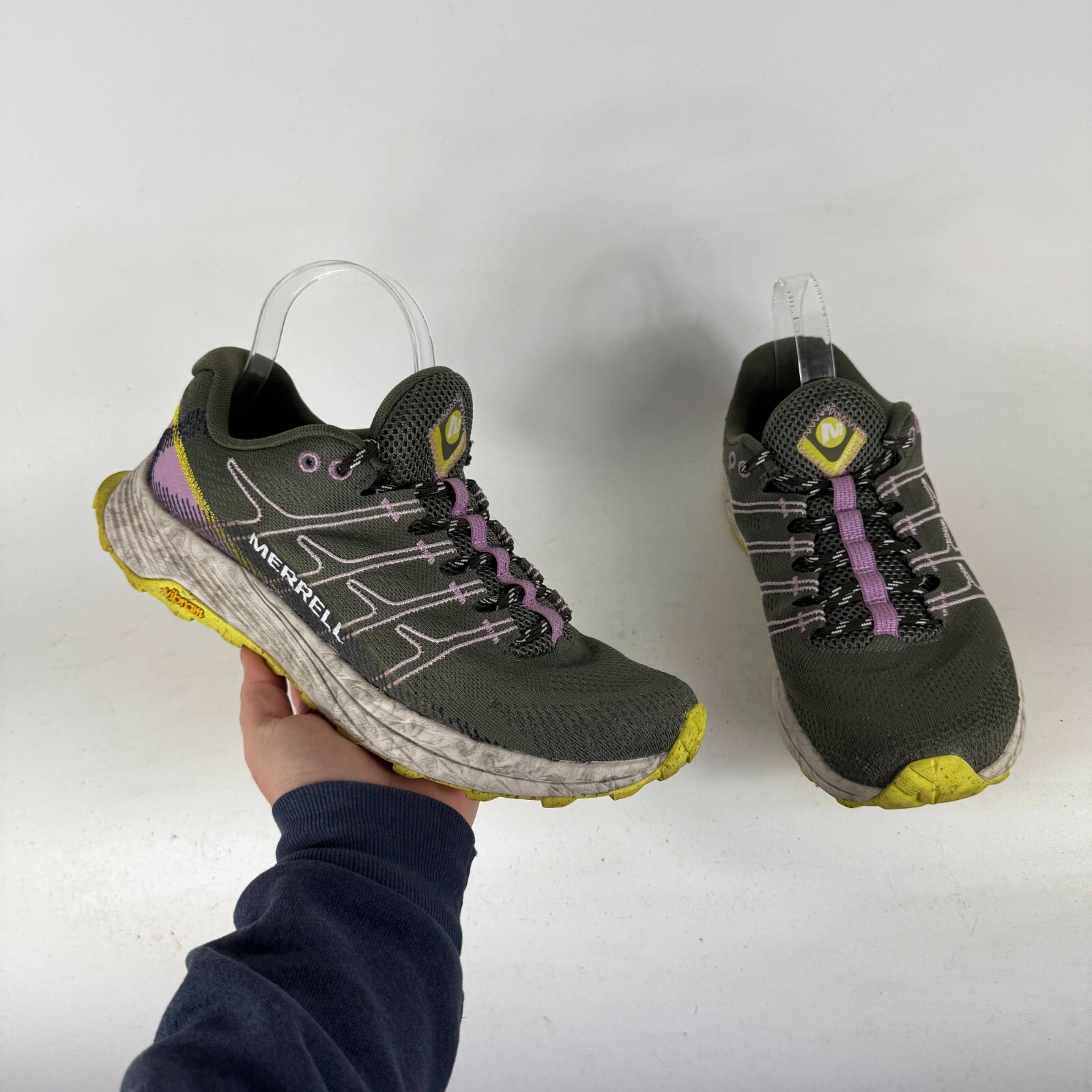 Merrell Moab Flight Sneakers Donna 10 Verde Maglia Lichen Scarpe da Ginnastica Basse