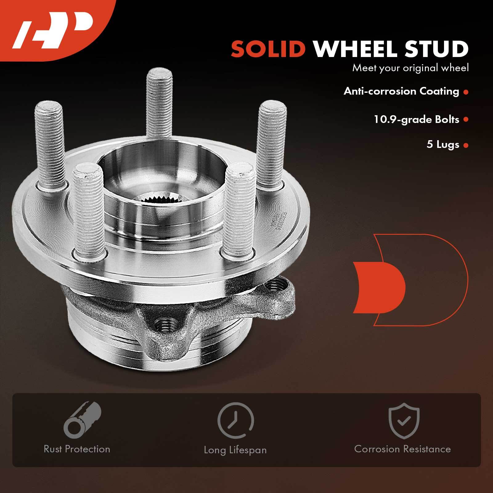 A-Premium Front Wheel Hub & Bearing Assembly for Ford GT 2017-2022 V6 3.5L GAS