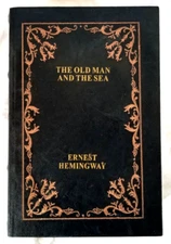 Wooden Decorative Storage Box Old Man & The Sea Ornate Faux Leather Book Green