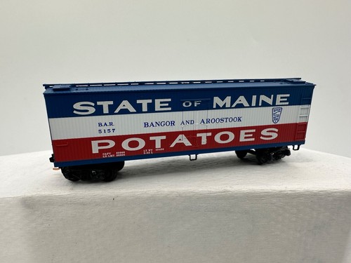 State of Maine Potatoes, refrigerador de hielo revestido de madera de 40', Rd# BAR 5157 | Zustand: New