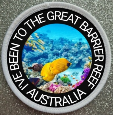 3'' The Great Barrier Reef Australien Sublimation Eisen/Aufnähen Patch Abzeichen 