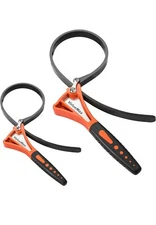 ValueMax 2-piece Strap Wrench Set, Adjustable Wrench with Max Diameter 4" (Small