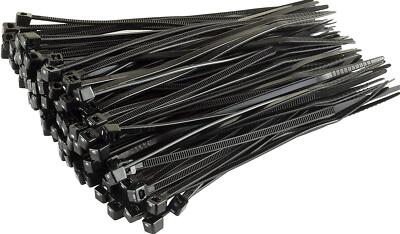 Schwarze Kabelbinder 4,6 mm x 240 mm Nylon 66 UL-zugelassen x 200 Stück