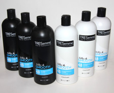 LOT 6 TRESEMME SILKY SMOOTH SHAMPOO CONDITIONER FRIZZ CONTROL ARGAN OIL 28OZ