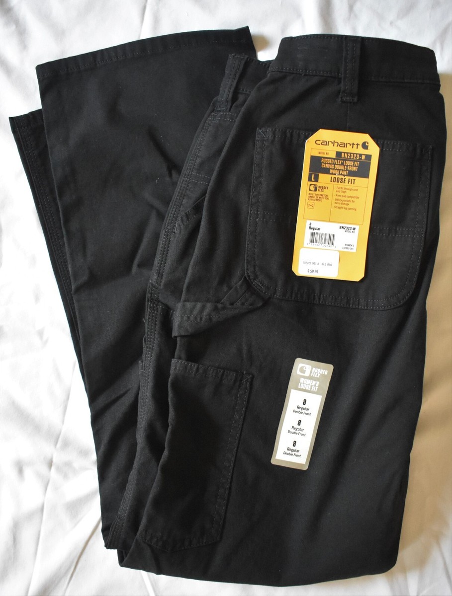 Carhartt Women's Rugged Flex Loose Fit Canvas Double Front Work Pant 18  Short