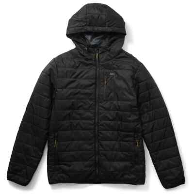 SALTY CREW BARRIER 2.0 Men's Hooded Puff Packable Jacket - Black - XL - NWT