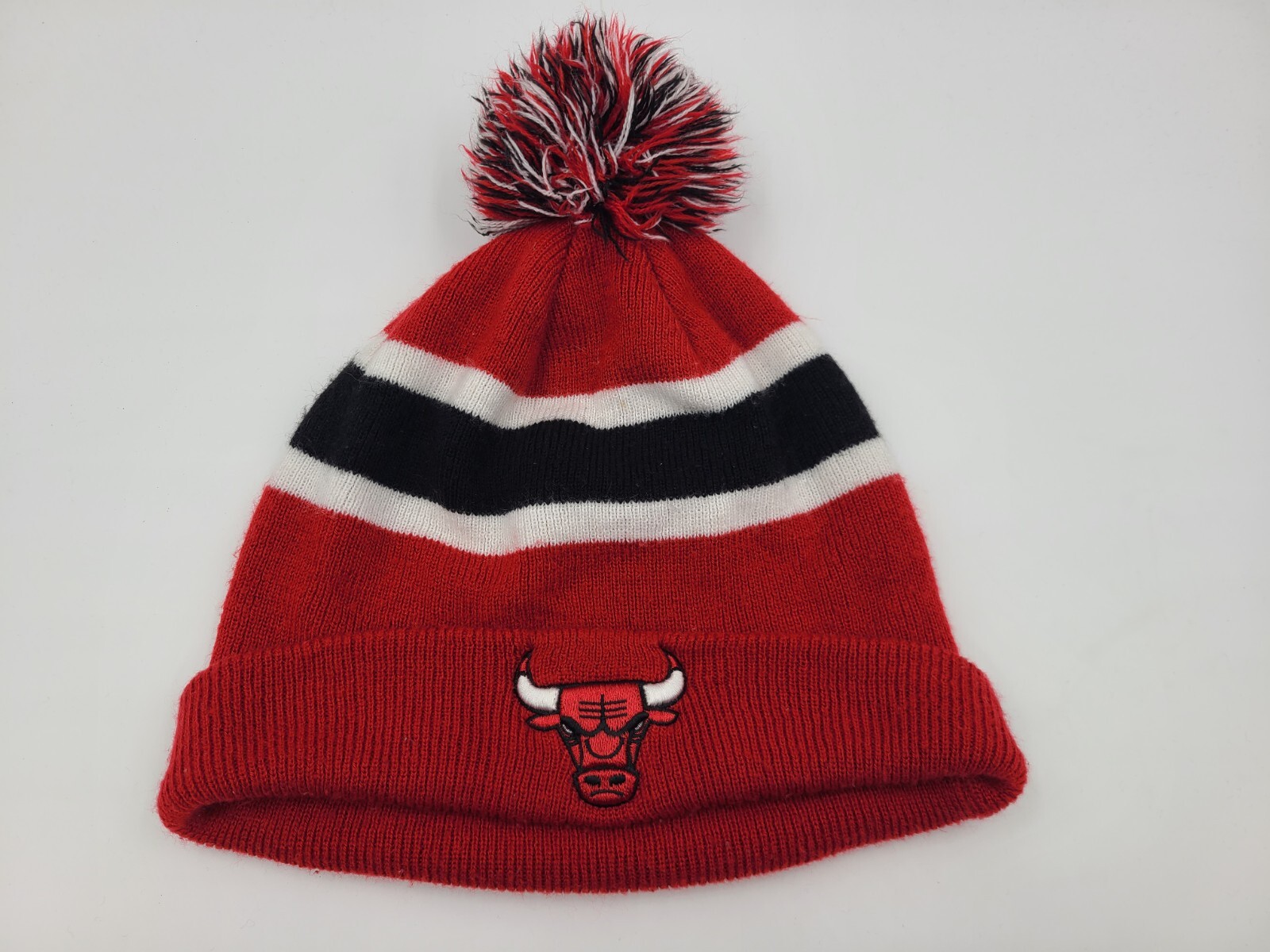 Chicago Bulls Gorro Pom Invierno Tejido Puños Sombrero Medias Gorra NBA Rojo Negro Blanco