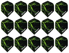 5 New Sets DSX Lightning Standard Dart Flights - Ships w / Tracking - Green