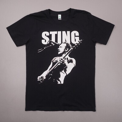 Sting 57th & 9th 2017 North American Tour T Shirt Mens Adult Medium Black EUC
