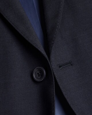 Charles Tyrwhitt Herren Slim-Fit Stretch Twill Anzug Sakko Navy - 40L - UVP 229£