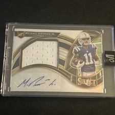 2020 Panini Select Rookie Swatches White Prizm #JRS-MPI Michael Pittman 