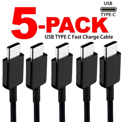 5 Cable Tipo C para Samsung Galaxy S10 S9 S8 Note 8, Cables de carga USB to C