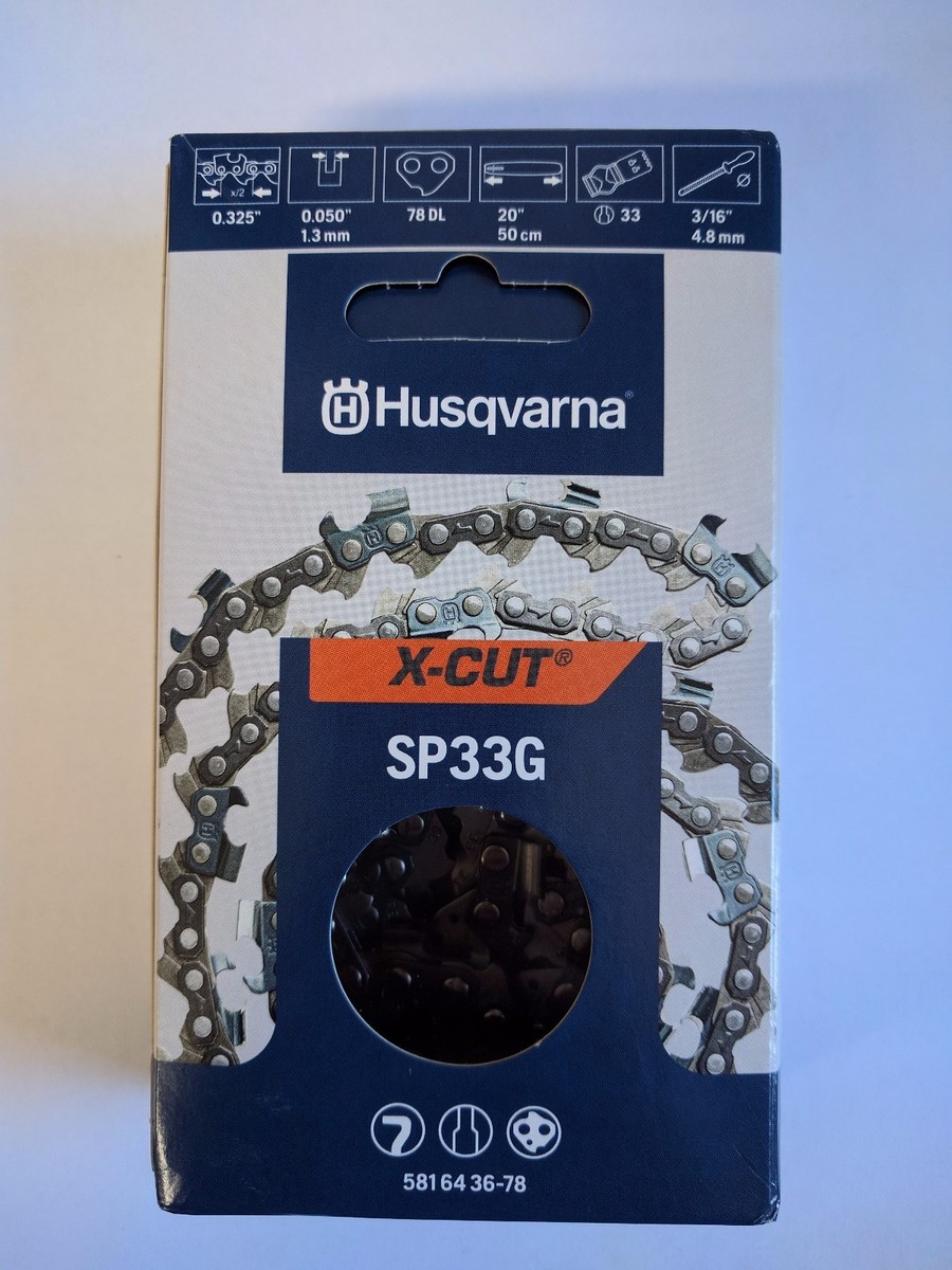 New OEM Husqvarna X-CUT SP33G Chain .325 .050 78DL 581643678
