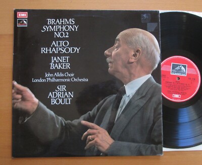 ASD 2746 Brahms Symphony no. 2 Alto Rhapsody Janet Baker Boult EXCELLENT EMI