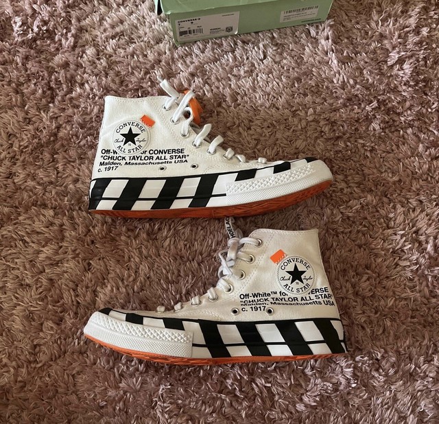 off white converse size 7