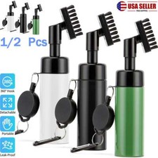 1-2Pcs Golf Club's Washing Brush Washer Bottle Water Golf Cleaner w/ Carabiner