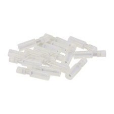 Wire Butt Male Terminals Insulated Round AWG 24-18 White 25 Pcs  KD
