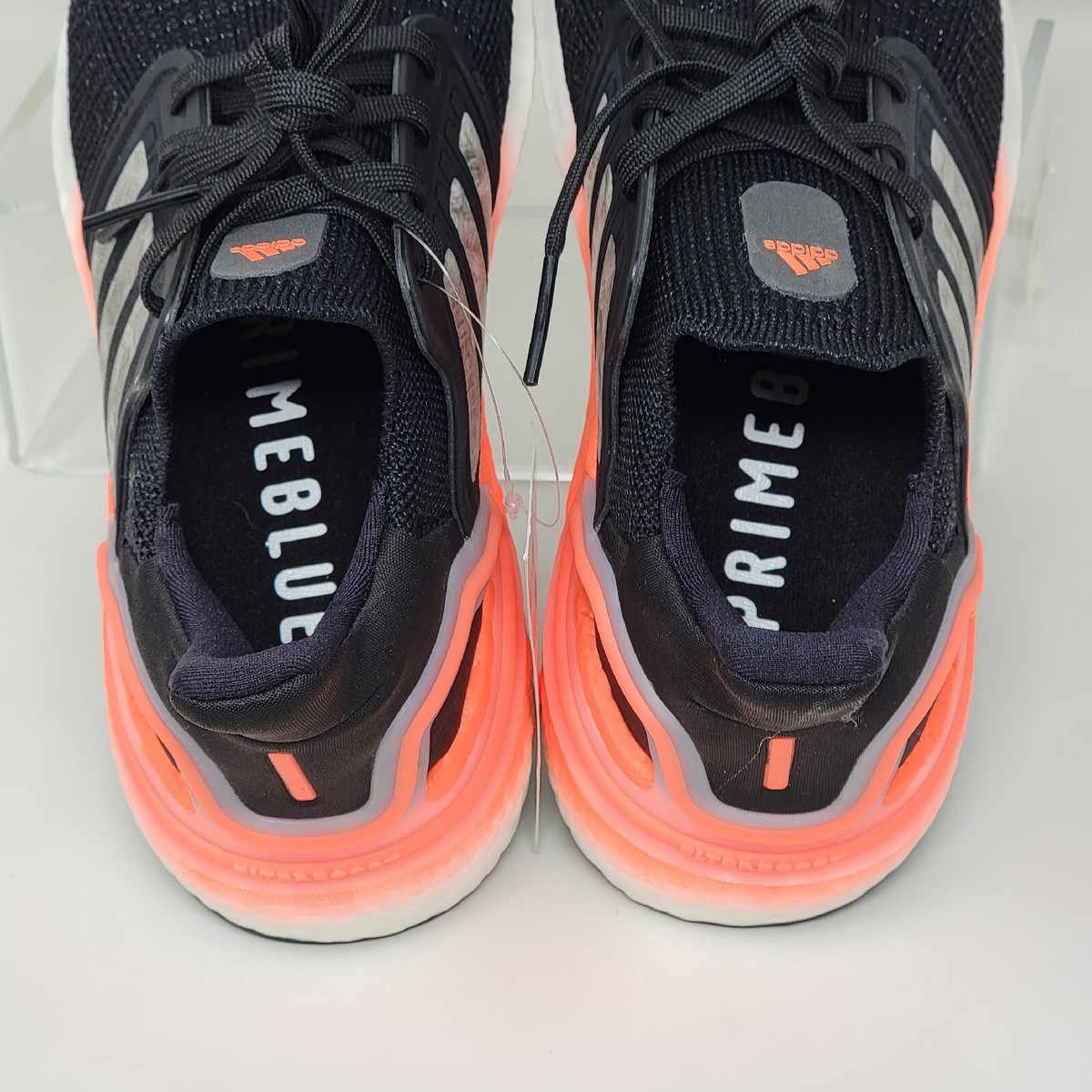 Adidas UltraBoost 20 Core Black Coral Running Shoes Mens Size 4 EG0756 New Adidas UltraBoost 20 Core Black Coral Running Shoes Mens  main image 4