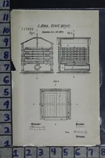 1871 ALLEN CROTSER EVERETT AUSTIN MISSOURI FRUIT DRYER FARM PATENT LITHO 117029