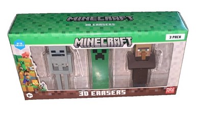 Minecraft Gummi Figuren Set 3x Spielzeug Sammelfiguren Mojang 8+ Spielfiguren