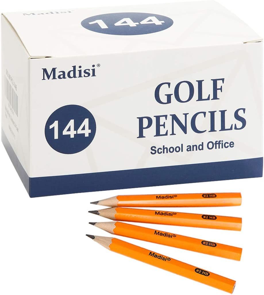 #2 Hb Half Pencils, 3.5" Mini Pre-sharpened, 144 Count